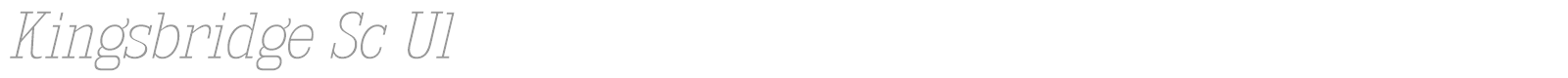 Kingsbridge font preview